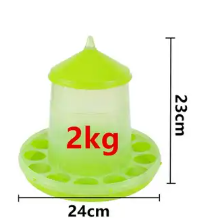 2kg Green Poultry / Chicken Feeder
