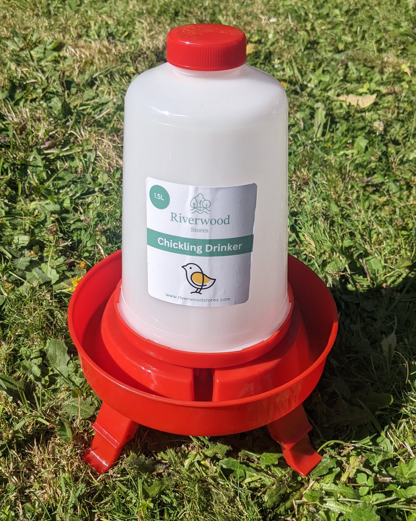 Bucket Foldable Legs Poultry / Chicken 1.5kg Feeder or 1.5 litre Drinker (single or pair options)