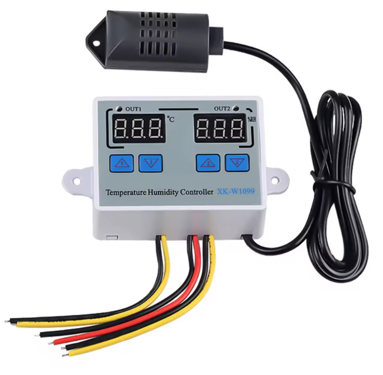 Digital Dual Temperature Humidity Controller XK W1099