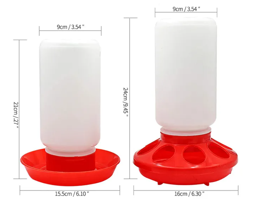 Jar Poultry / Chicken Feeder or Drinker