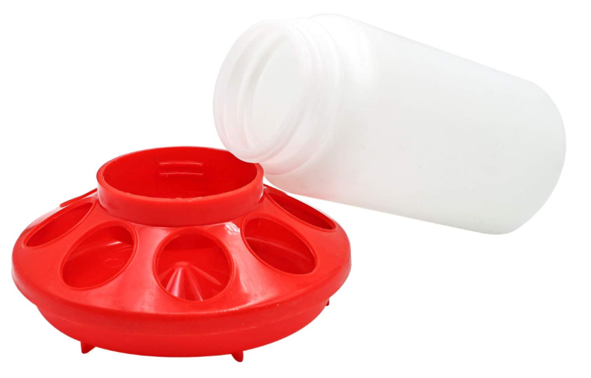 Jar Poultry / Chicken Feeder or Drinker