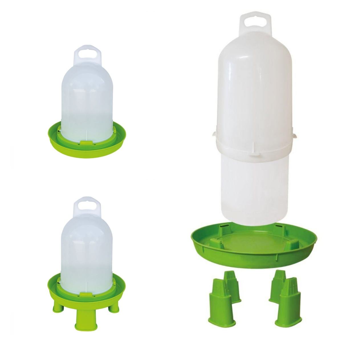 Poultry Large Green Double Cylinder Drinkers 8L/10L/12L