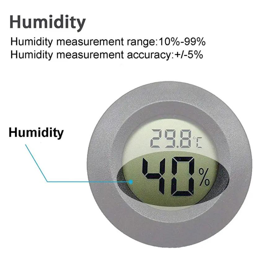 Round Digital Temperature & Humidity Sensor – Riverwood Stores