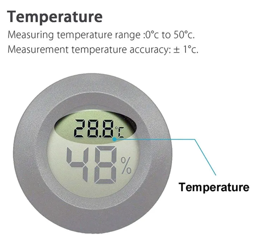 Round Digital Temperature & Humidity Sensor – Riverwood Stores
