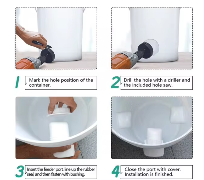 DIY Poultry Feeder Port
