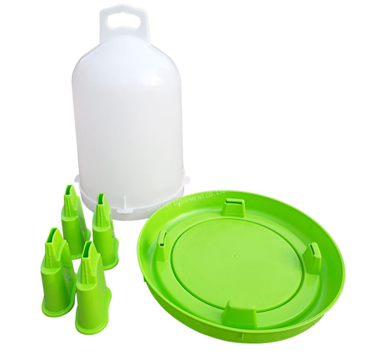 Poultry Large Green Double Cylinder Drinkers 8L/10L/12L