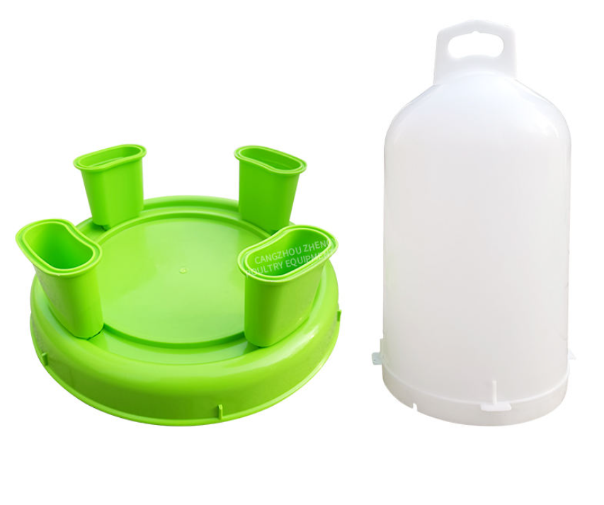 Poultry Large Green Double Cylinder Drinkers 8L/10L/12L