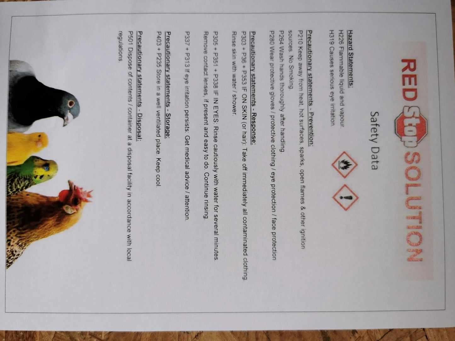 Red Stop concentrate solution for RED MITE control